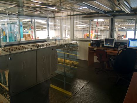 Modern plant factory computer control room