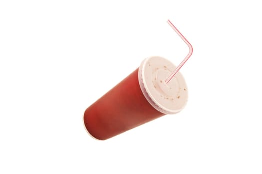 Red fast food cup
