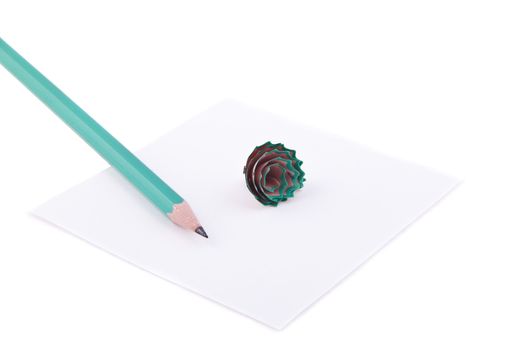 paper and pencil isolated