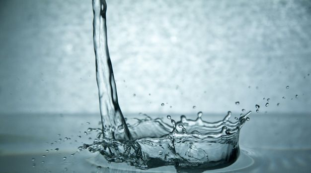 blue water splash