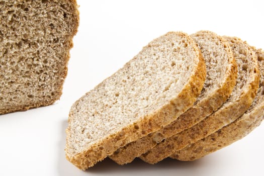 cut loaf of bread close-up