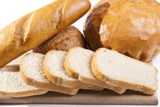 Loaf of bread background