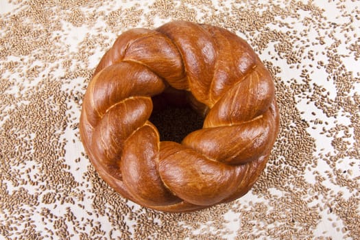 bread with grain background