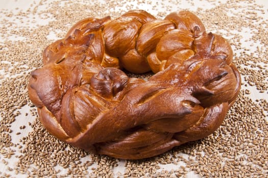 bread with grain background