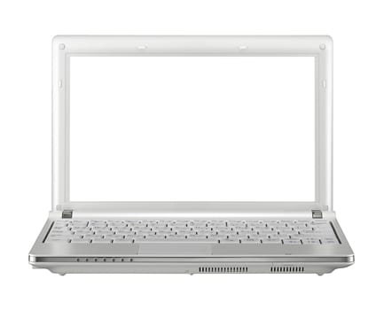 isolated laptop on a white background