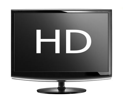 High definition lcd TV isolated