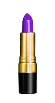 Violet lipstick isolated