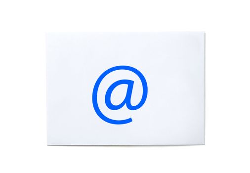 Envelope Email sign isolated