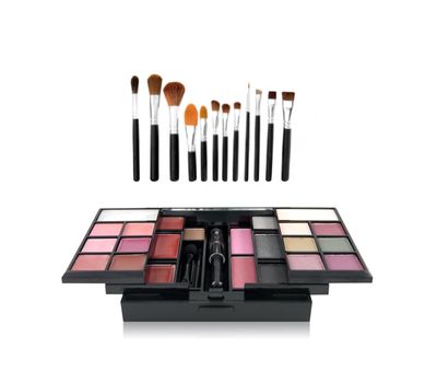 Professional make-up tools and make-up box