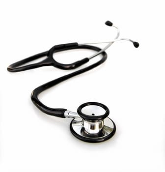 Beautiful stethoscope isolated on a white background