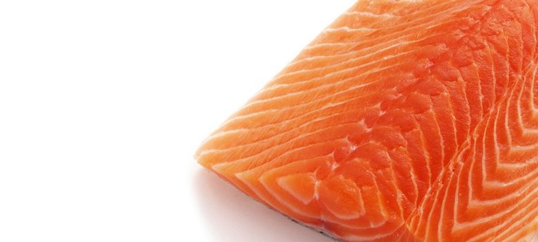 uncooked fresh salmon fish