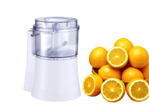 Blender with fruit