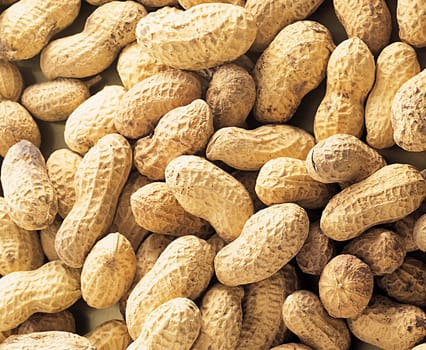 close-up of some peanuts