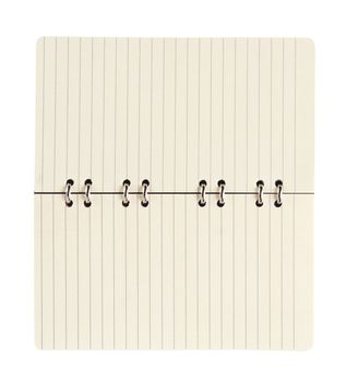 paper spiral notebook isolated