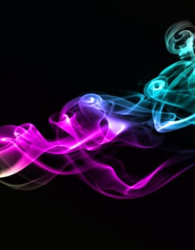 Streams of a smoke colour