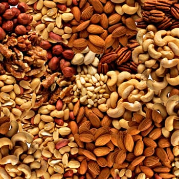 mixed nuts can be used as background