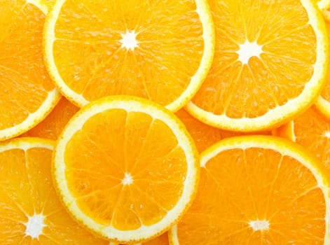 Orange slices seamless can be used as background