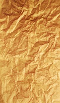 Textured obsolete crumpled packaging brown paper