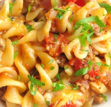 pasta with vegetables background