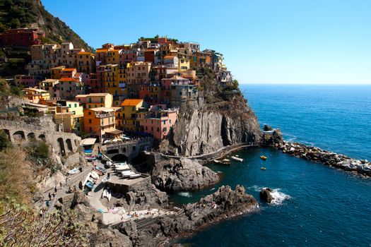 View of Manarola, Cinque Terre, Italy