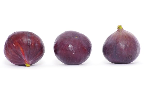 Fresh figs isolated on white