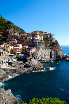 View of Manarola, Cinque Terre, Italy