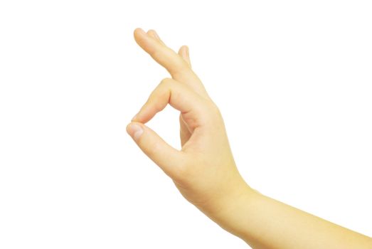  hand isolated on a white