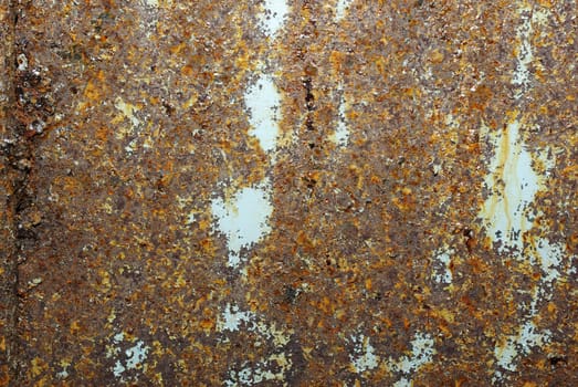 Aged blue rusty metallic surface. Abstract grunge background.