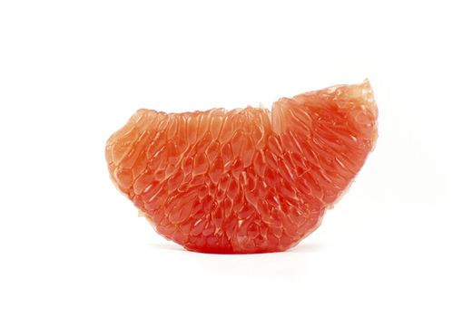 halves grapefruit isolated on a white background