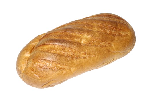 Studio shot of bread isolated on white background.