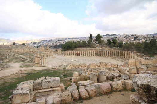 Oval Plaza,Jarash Jordan