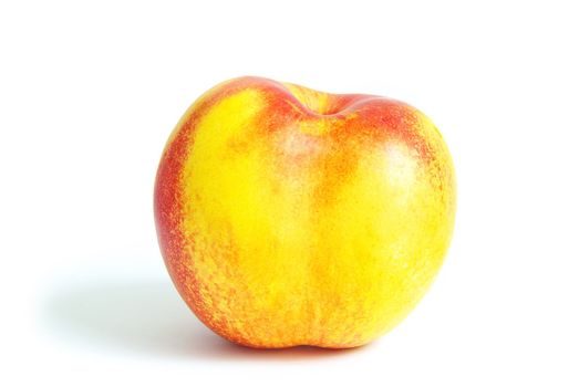 Peach isolate over white background