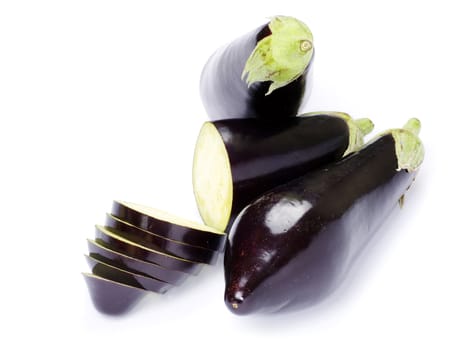 aubergine isolated on white background