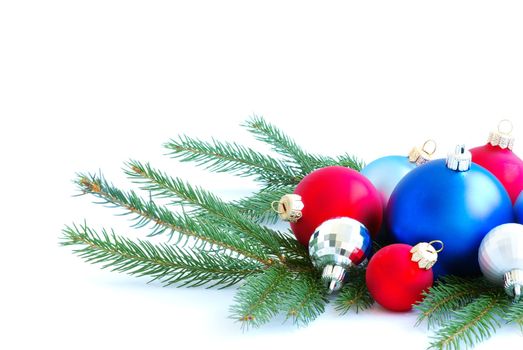 Christmas decoration isolated on the white background