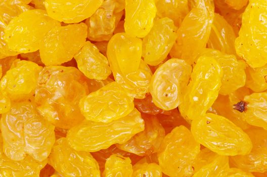 a closeup of dark brown raisins