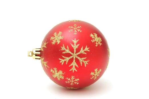 christmas ball isolated on a white background