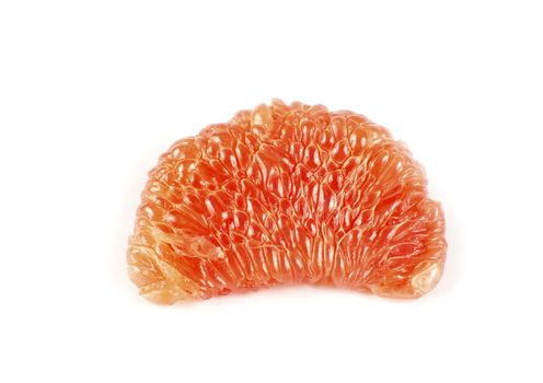 halves grapefruit isolated on a white background