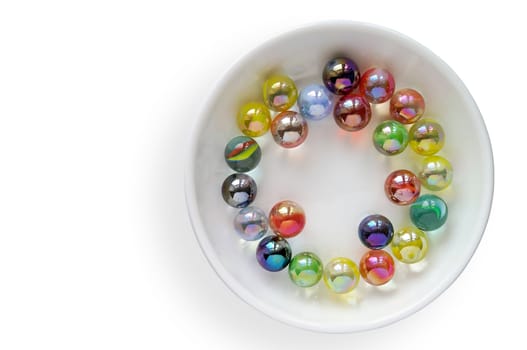 Colored glass marbles (1)