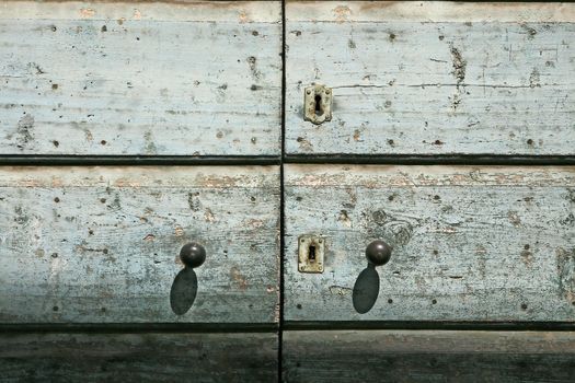 Door detail at the Lake of Garda. Lazise, Türdetail