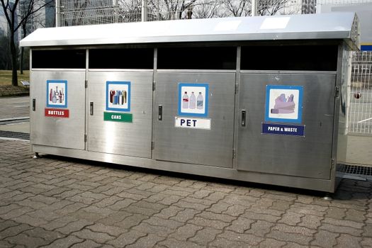 Recycle Bin for plastic cans bottles and waste