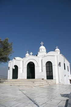 profit helias church on the top of lecabetus hill athens greece
