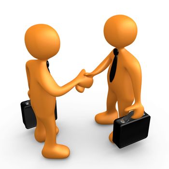 Computer Generated Image - Business Agreement .