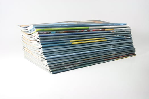 publications concepts magazines in white background detail
