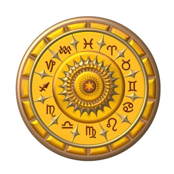 zodiac sign in yellow color