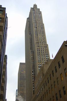 A part of the Rockefeller centre in Manhattan, New York.