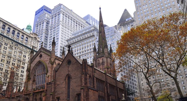 Trinity church on Manhattan