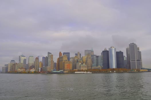 Skyline of New York, Lower Manhattan.