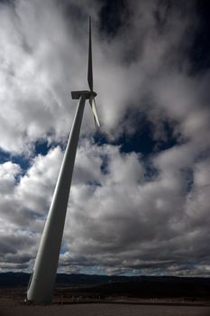 windmills under clouds sky in Spain. Canon 40D 10-22mm