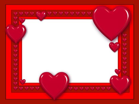 valentine heart frame background