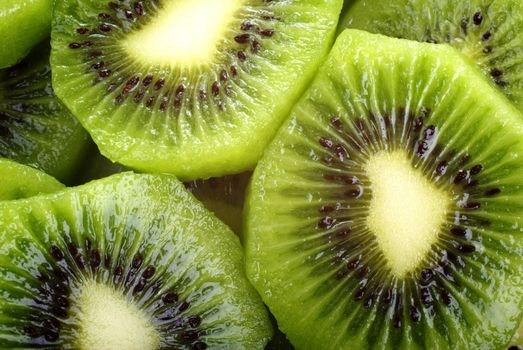 Abstract kiwi close up background or backdrop.